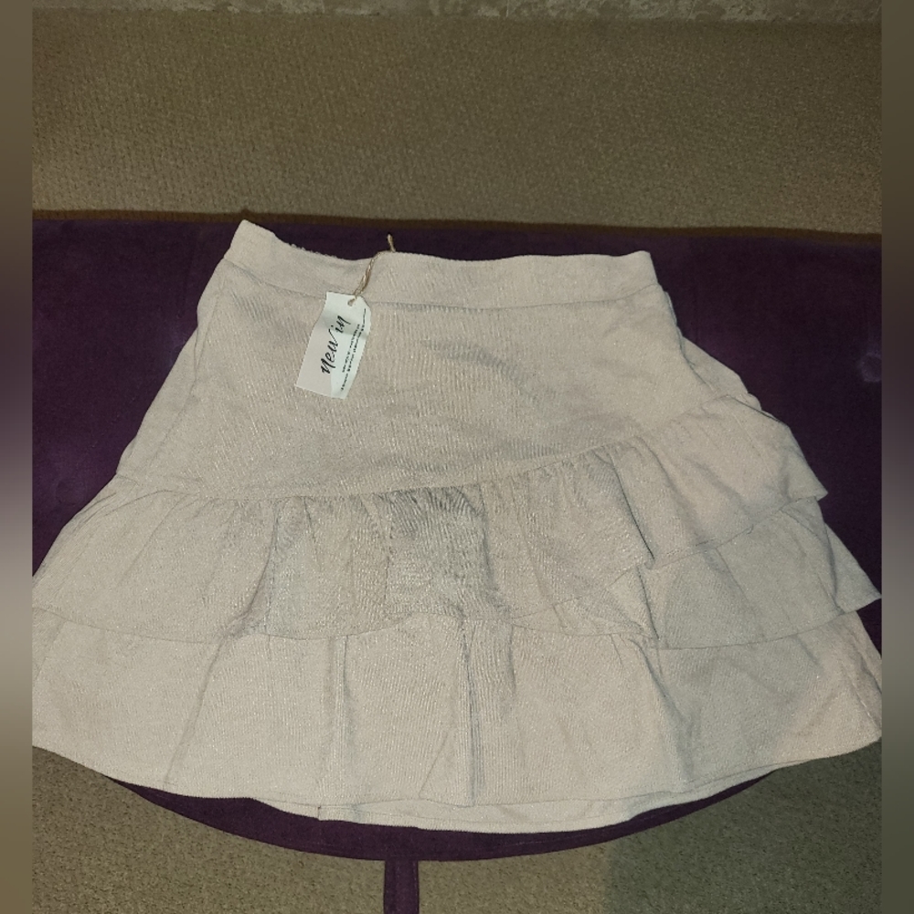 NEW IN BOHO MINI SKIRT NEW WITH TAGS SIZE LARGE COURDROY